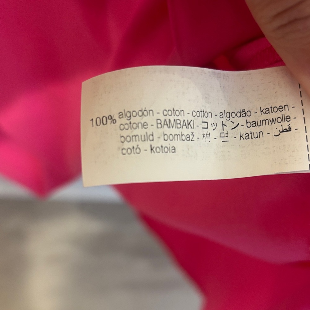 Zara Hot Pink Button-Up Shirt -sz M - Picture 4 of 5